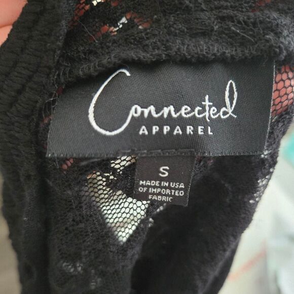 Vintage Black Lace Floral Sheer Bolero Short Cardigan size small - Picture 5 of 7